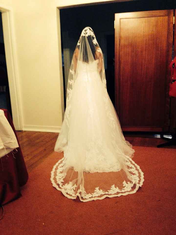 So my dress is tight for me ... But which veil?