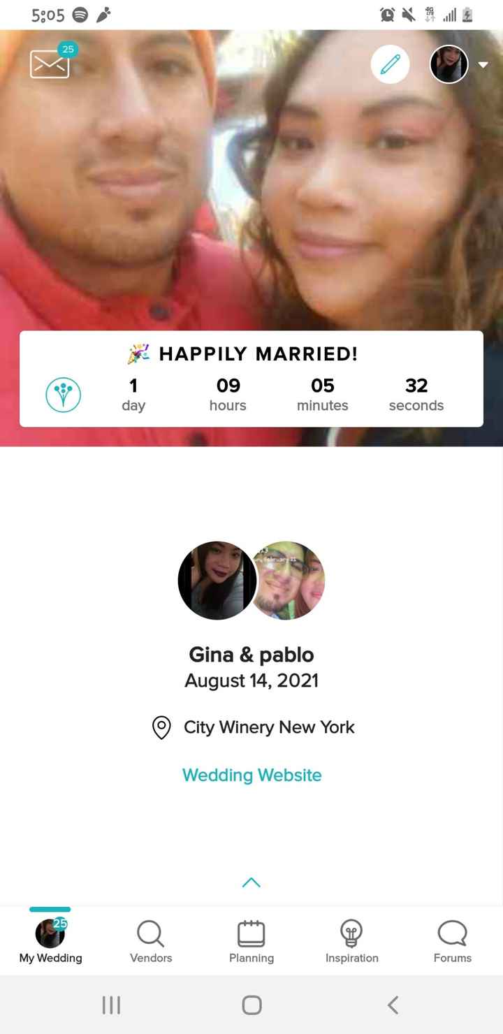 We are finally married - 1