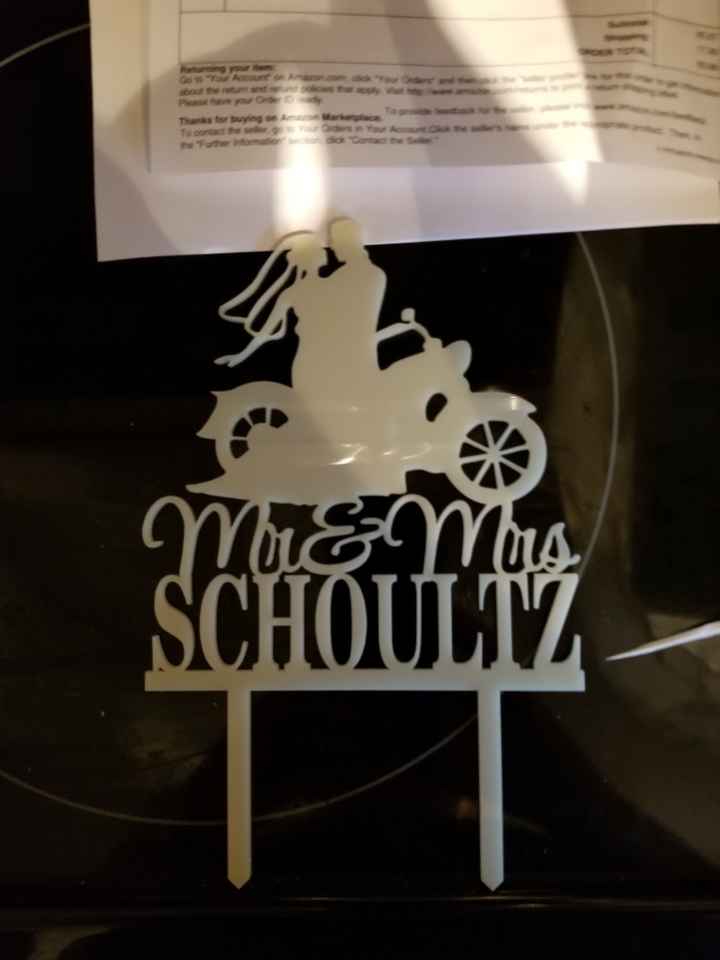 Wedding cake topper - 1