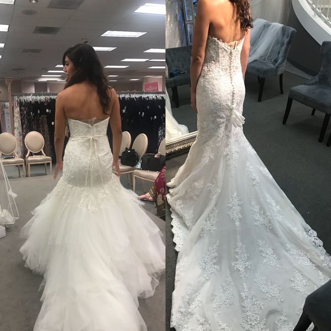 Is it true you have no doubts any your wedding dress when you find “the one”? 2