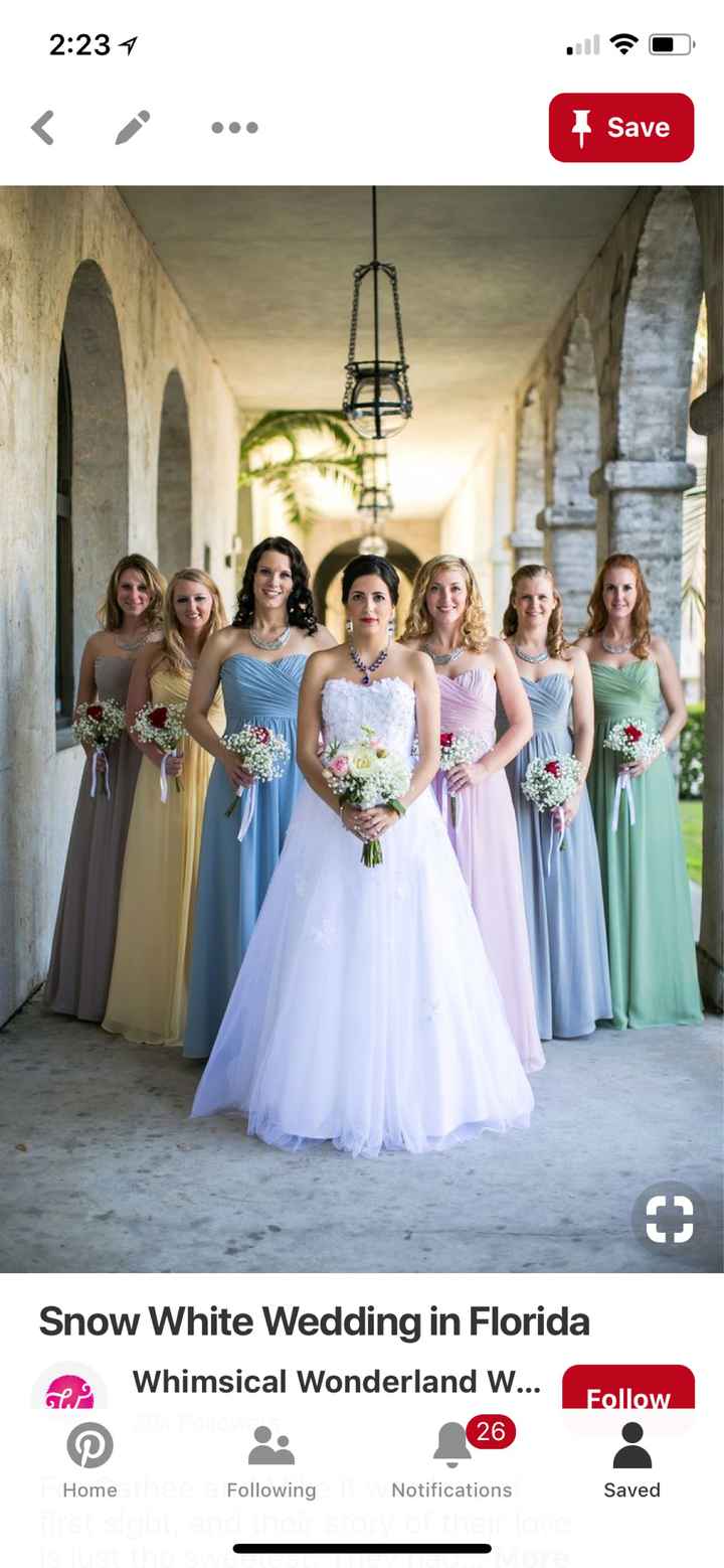 Blue wedding dress - 1