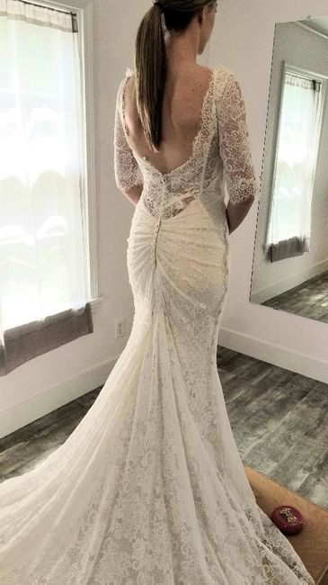 Wedding dress alterations- clear straps?? 1