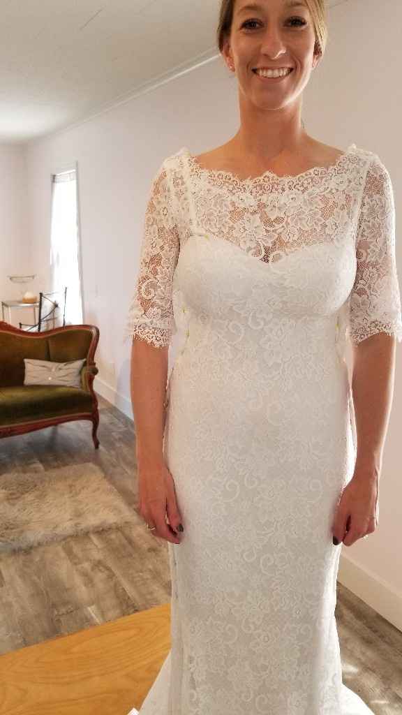 Wedding dress alterations- clear straps?? - 2