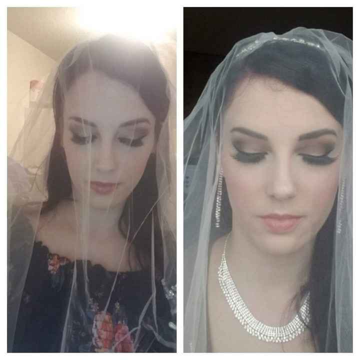 Trial with veil