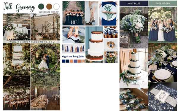 Navy | Copper | Greenery