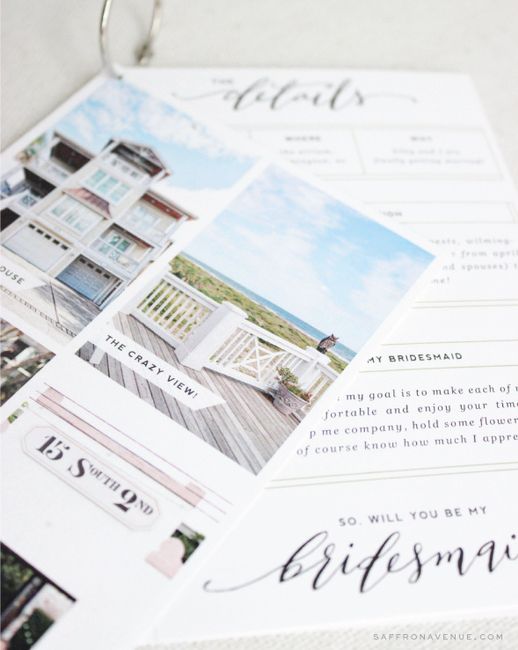 Bridesmaid Details Proposal Template! 1