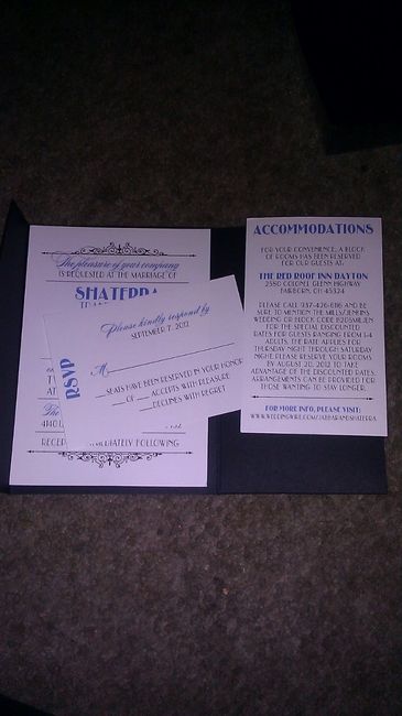 We got our invitations! Yay!