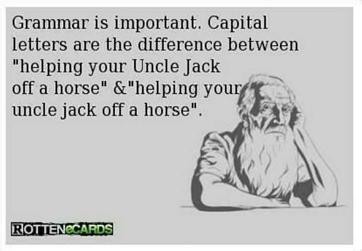 Grammar is important