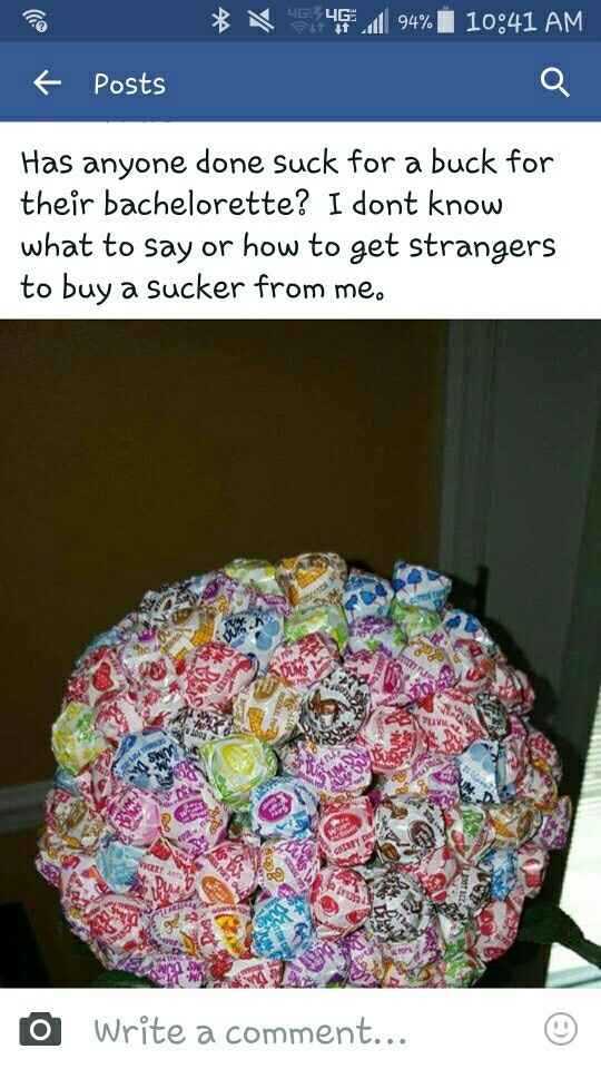 Suck for a buck?