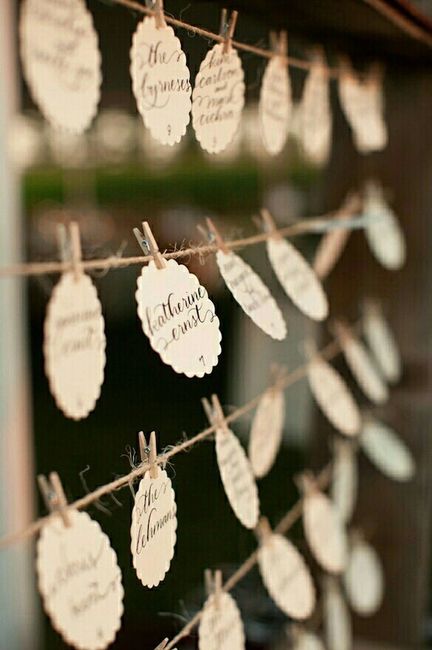 Place cards and ideas