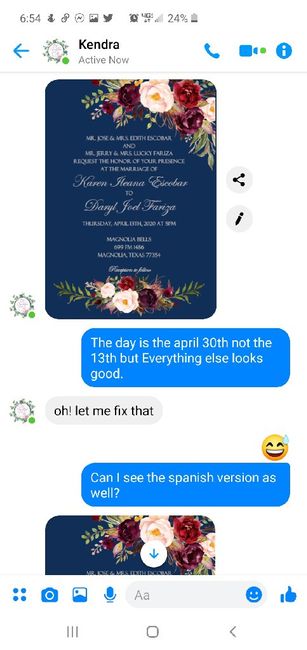 Invitations Fiasco Follow up 3