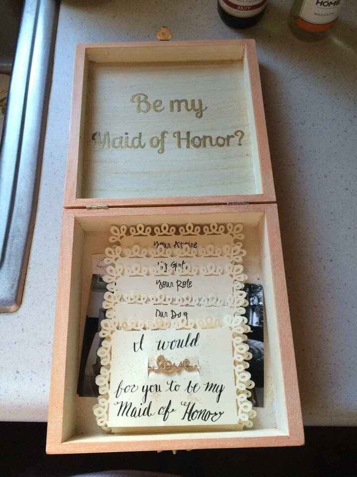 How did you ask your Bridesmaids to help walk you down the aisle?