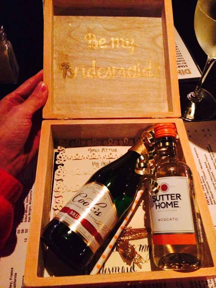 How did you ask your Bridesmaids to help walk you down the aisle?