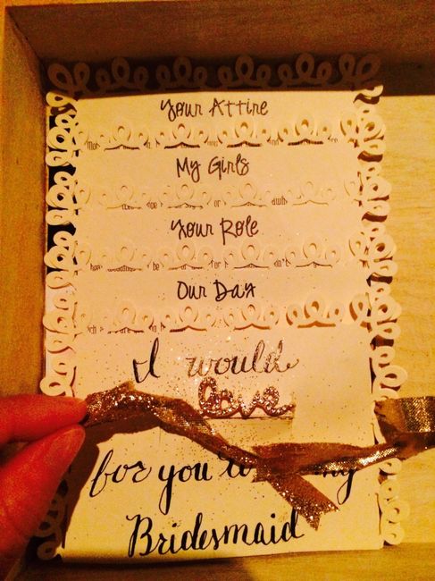 Creative way to propose to my Bridesmaids
