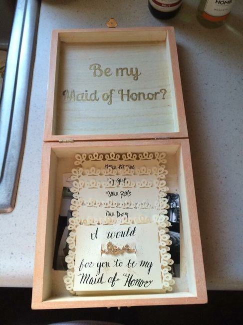 How did you ask your Bridesmaids to help walk you down the aisle?
