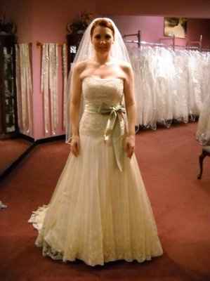 I just got the call.... MY DRESS IS IN~ whoohoo (pics)