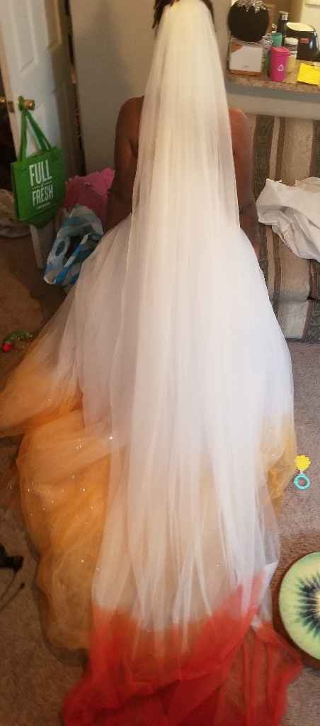 Dip dyed wedding dress - 1