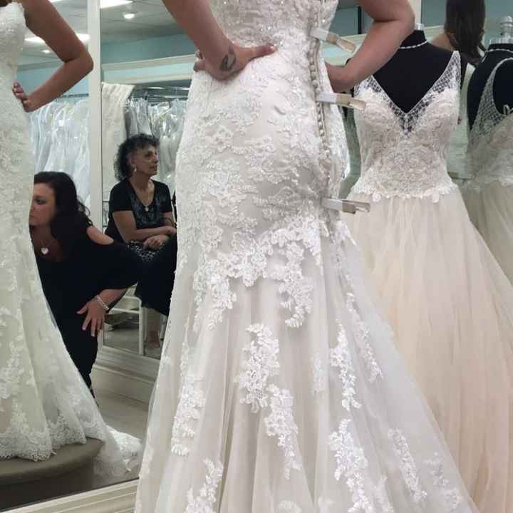 I said "Yes to the dress" yesterday!