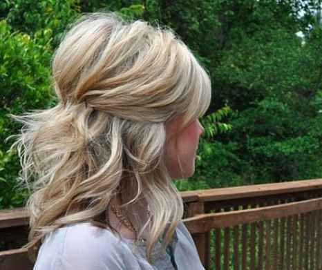 If you did start growing it out to shoulder length, something this would be cute