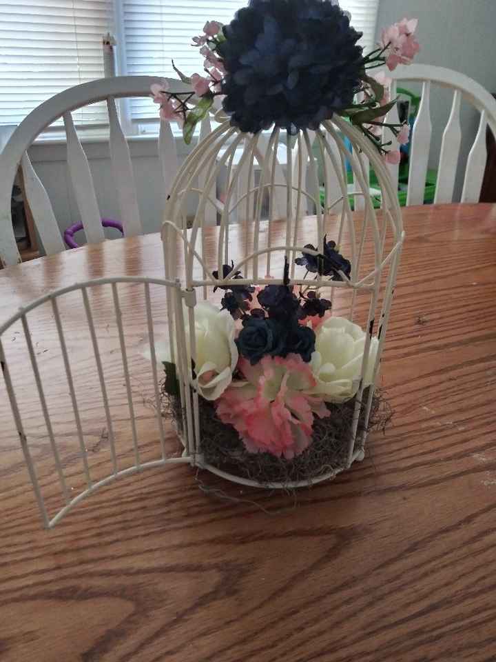 Navy and Blush Tables - 1