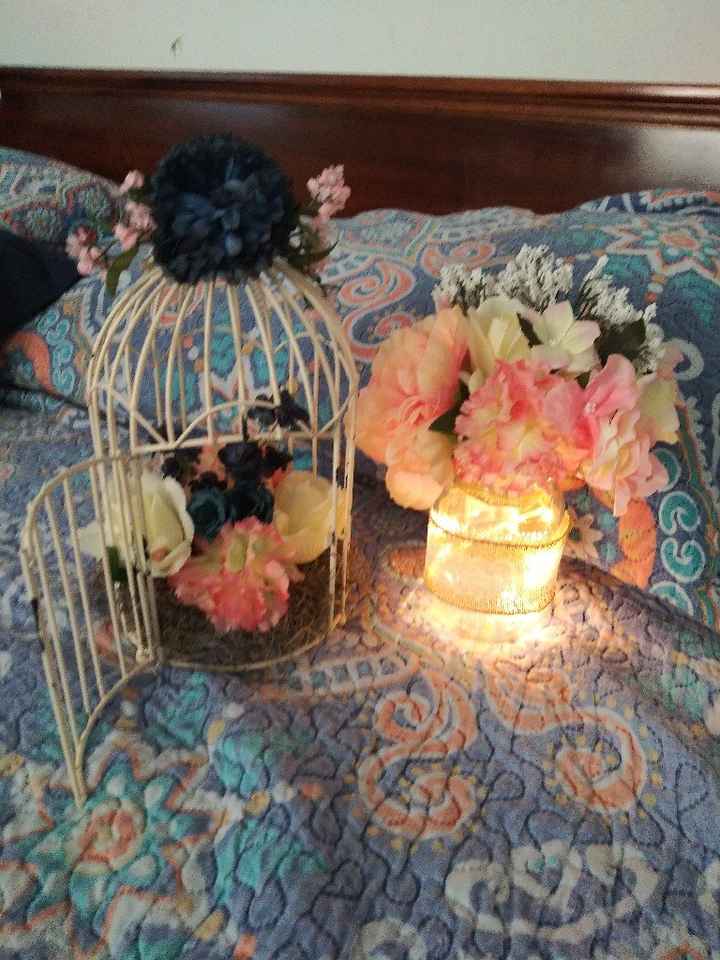 Navy and Blush Tables - 1