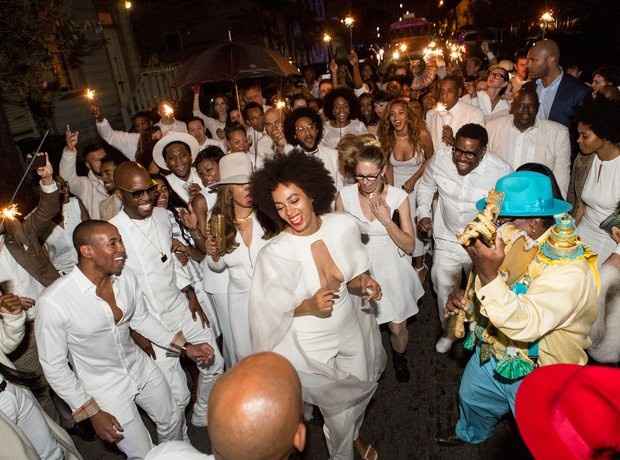 does no one remember Solange's all white wedding?