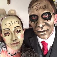 Happy Halloween post a pic of you and your fiancé in costumes