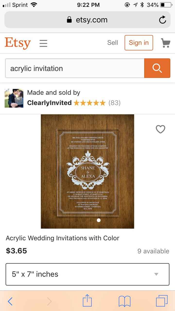 Finished product for my semi diy invites - 1