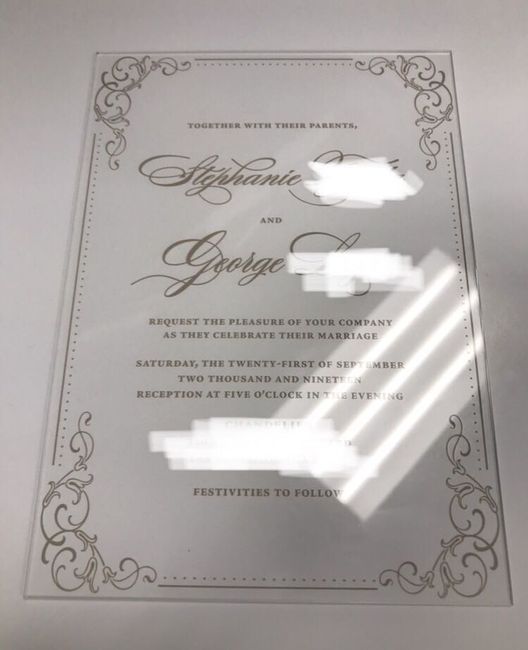 Finished product for my semi diy invites - 3