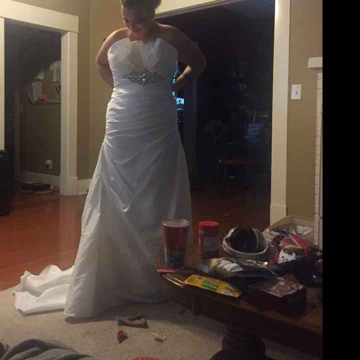 Picked up my wedding dress today!! - 1