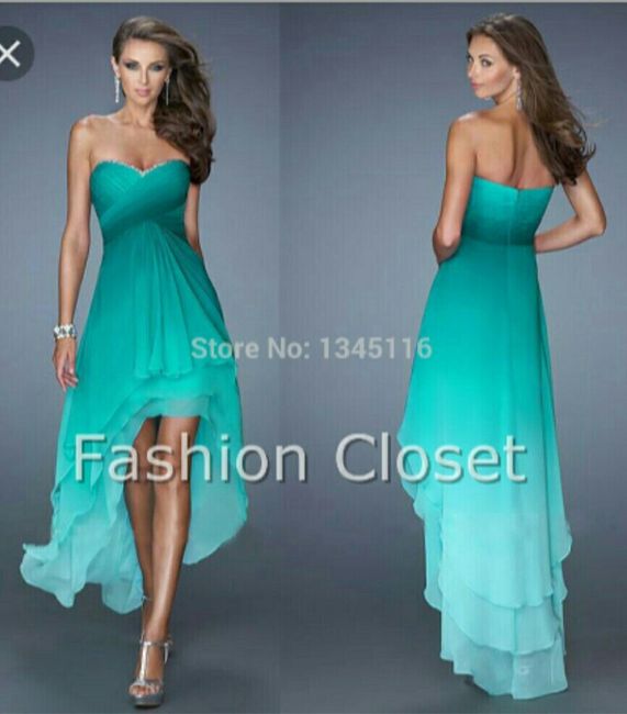 The difference in dresses?