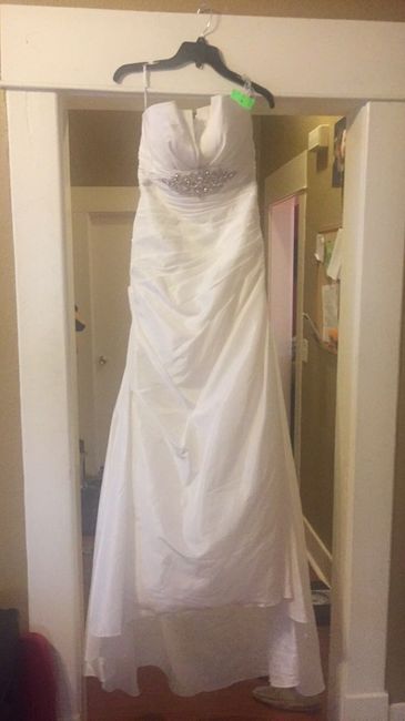 How much money did you spend on your wedding dress? 1