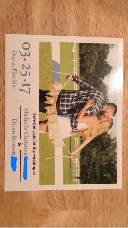 Save the dates are in! With a question!