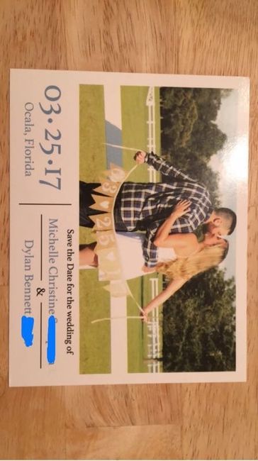 Save the dates are in! With a question!