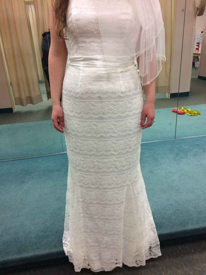 I bought my wedding dress today:)