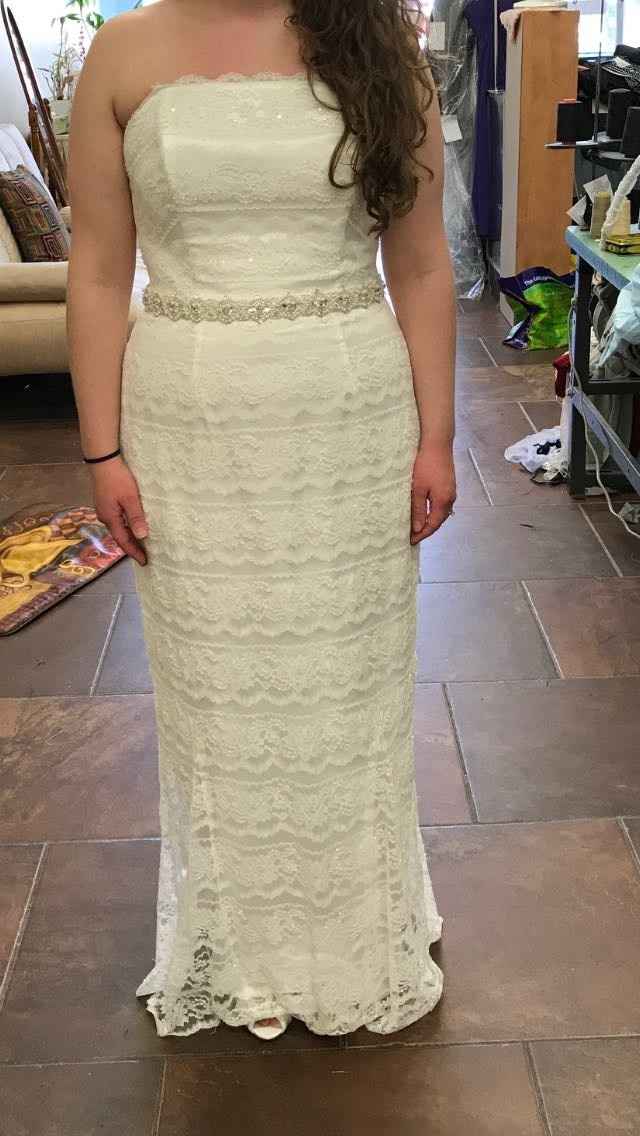 Bridesmaid dress for the bride to wear?