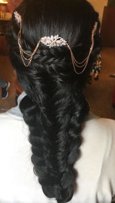 Hair for open back dresses 5