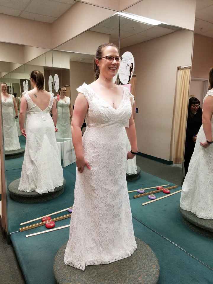 Wedding Dress fitting!
