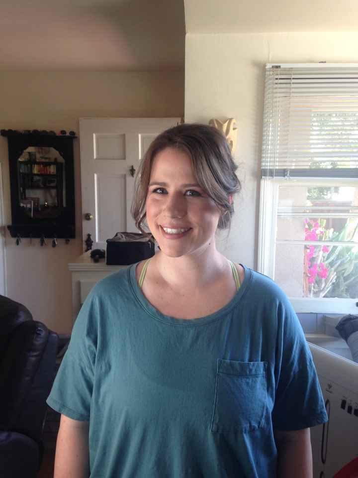 Hair and makeup trial today!