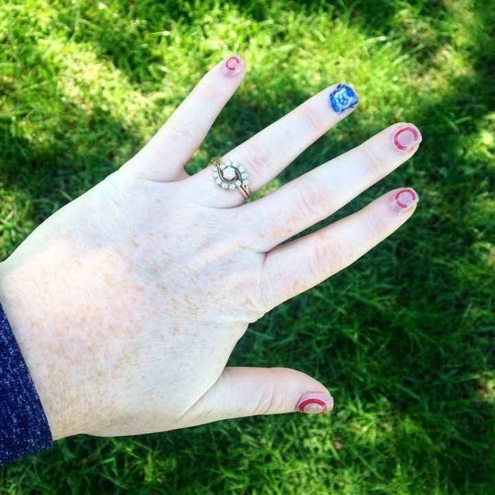 Let's see those rings! And for the Mrs lets see the bands with it ! I LOVE seeing everyone's bling:)