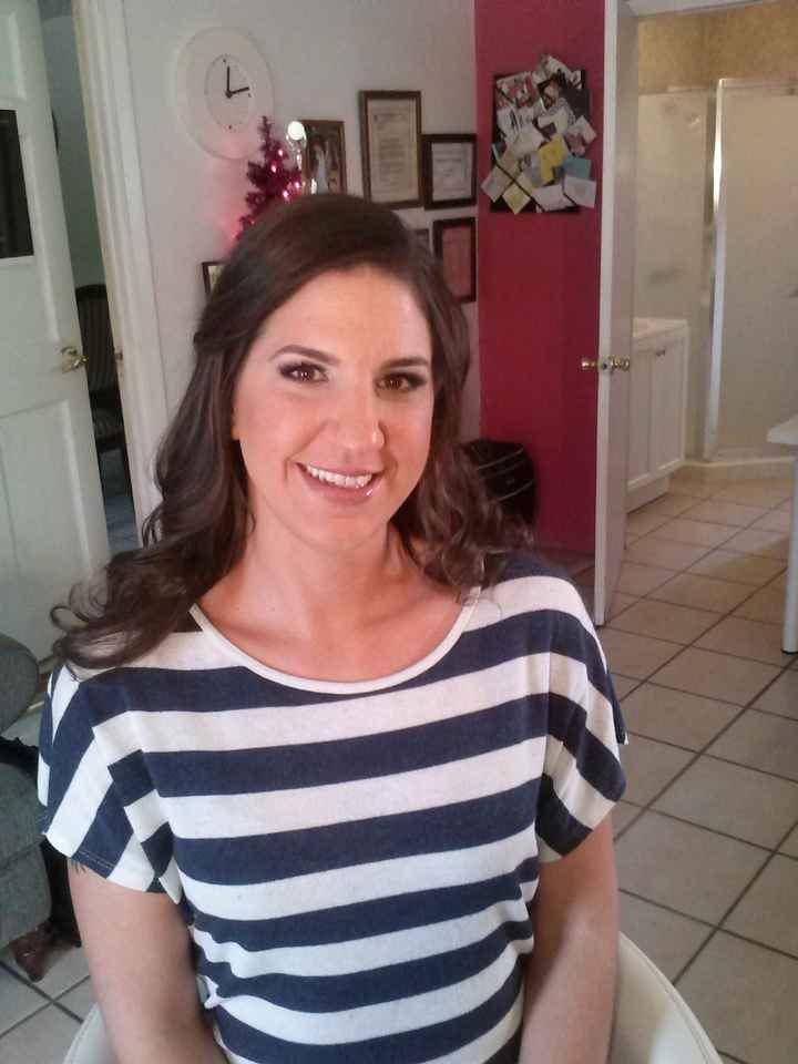 Hair and makeup trial