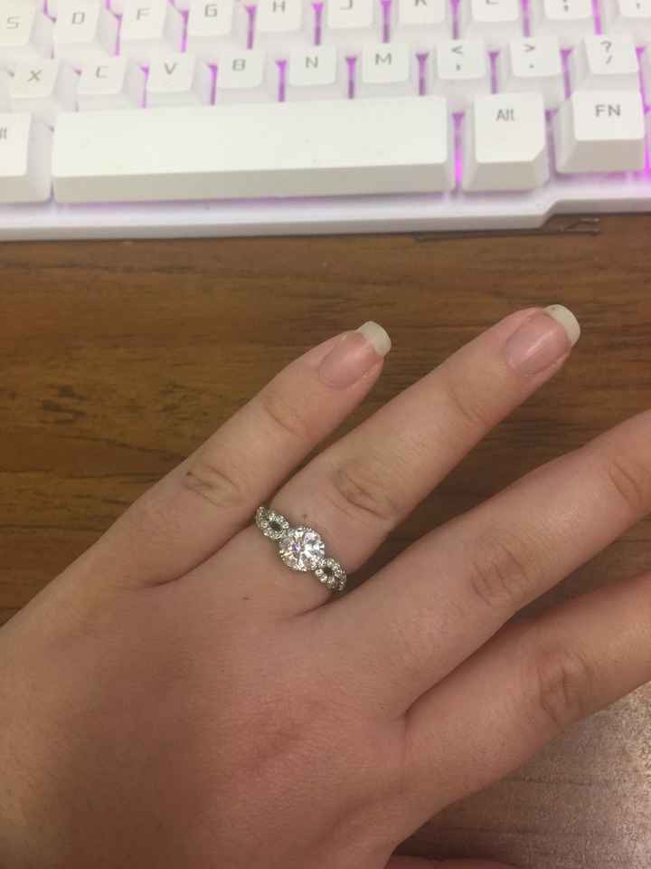 Anyone get crap for the size of their engagement ring?