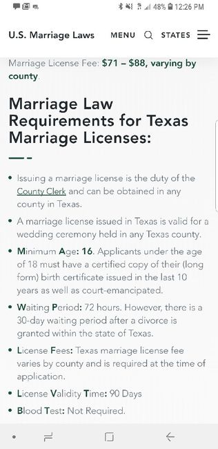 Marriage license - 1