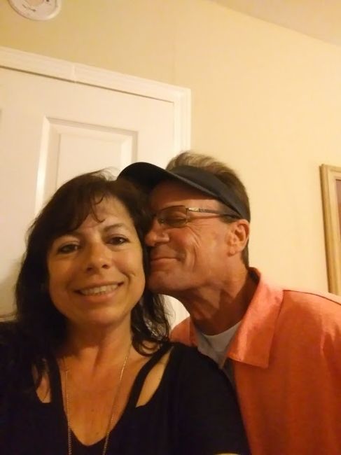 Mike and me goofing on date night!