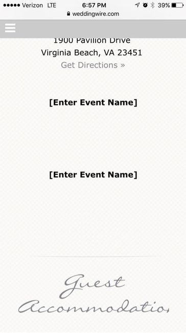 Wedding wire website issues