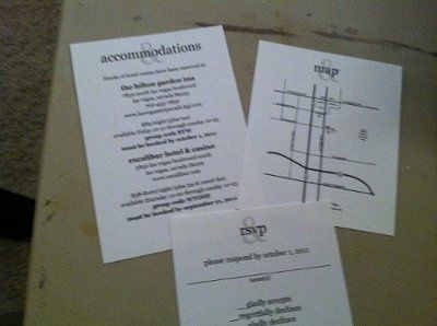My DIY pocketfold invites