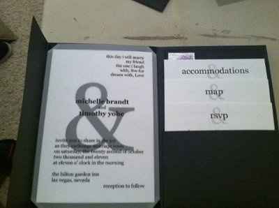 My DIY pocketfold invites