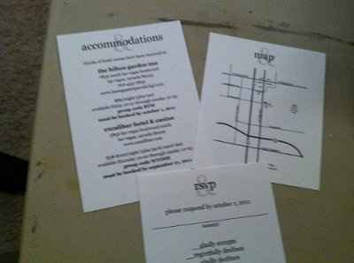 My DIY pocketfold invites