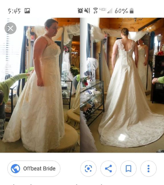 Wedding dress back change? :-/ 5