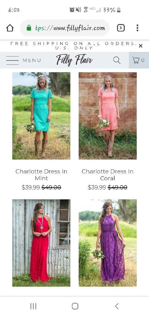 Cute Engagement Dresses and Cheap Bridesmaids Dresses - 1